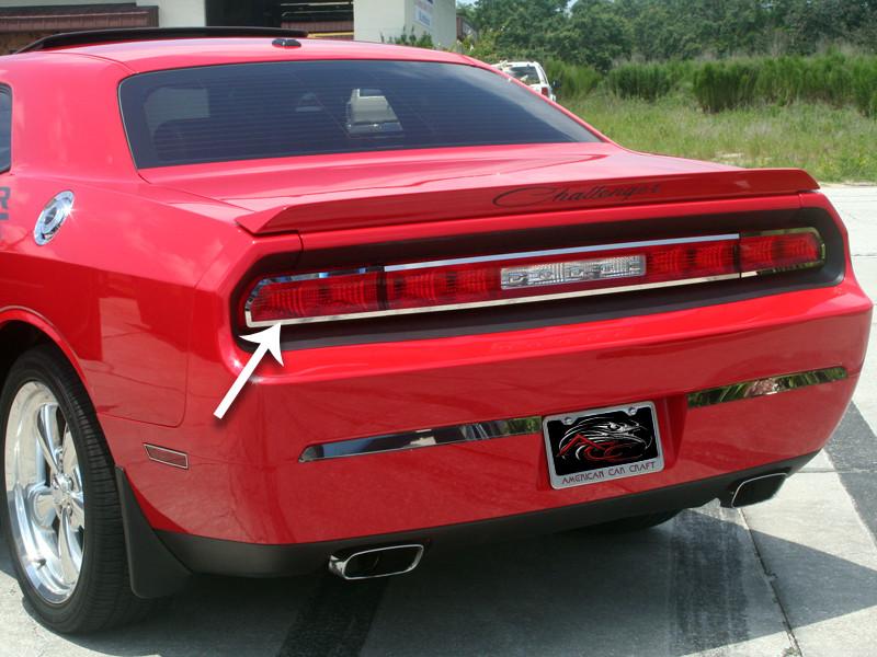 Stainless Steel Tail Light Exterior Trim 08-14 Dodge Challenger - Click Image to Close